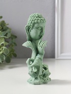 Фигурка полистоун «Будда - молчание золото», зелёный, 4.7×6.8×14.5 см - Фото 2