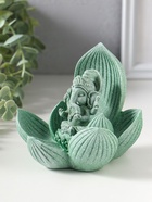 Фигурка полистоун «Лотос и Ганеша», зелёный, 12.5×12.5×11 см  (артикул 10956775)  большой выбор товаров оптом и в розницу по низким ценам с доставкой