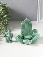 Фигурка полистоун «Лотос и Ганеша», зелёный, 12.5×12.5×11 см  (артикул 10956775)  большой выбор товаров оптом и в розницу по низким ценам с доставкой