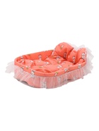 Кроватка для животных, 57 х 40 х 13 см, розовая 10958256