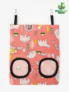 Сенник - кормушка для грызунов, подвесной, 29 х 25 см, розовый 10966516