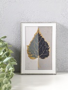 Фоторамка для фото 10×15 см «Современная классика», пластик, серый и белый, 16×10.8×1.5 см  (артикул 10974008)  большой выбор товаров оптом и в розницу по низким ценам с доставкой