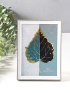 Фоторамка для фото 13×18 см «Современная классика», пластик, серый и белый, 19×13.8×1.5 см  (артикул 10974009)  большой выбор товаров оптом и в розницу по низким ценам с доставкой