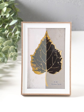 Фоторамка для фото 10×15 см «Современная классика», пластик, беж и белый, 16×10.8×1.5 см