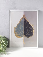 Фоторамка для фото 30×40 см «Современная классика», пластик, серый и белый, 42.6×32.6×1.5 см  (артикул 10974021)  большой выбор товаров оптом и в розницу по низким ценам с доставкой