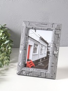 Фоторамка для фото 10×15 см «Моррис», пластик, т. серый, 19.8×15×2 см  (артикул 10974049)  большой выбор товаров оптом и в розницу по низким ценам с доставкой