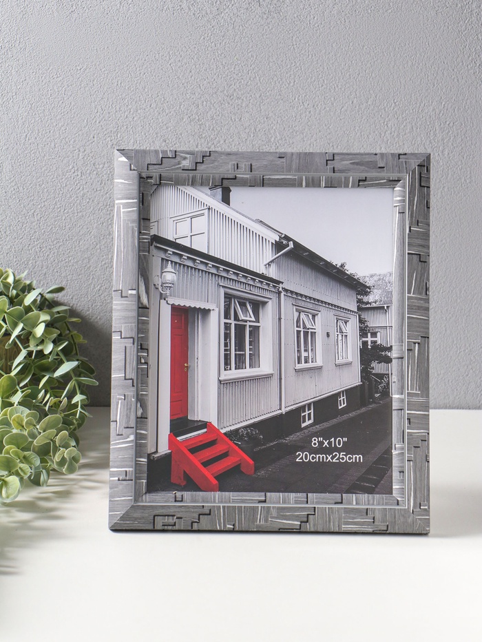 Фоторамка для фото 20×25 см «Моррис», пластик, т. серый, 29.8×25×2 см