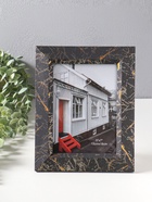 Фоторамка для фото 13×18 см «Гедеон», пластик, чёрный с под золотом, 24×19×2 см  (артикул 10974065)  большой выбор товаров оптом и в розницу по низким ценам с доставкой