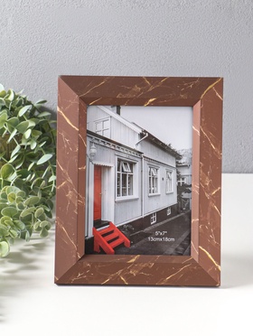 Фоторамка для фото 13×18 см «Гедеон», пластик, шоколад с под золотом, 24×19×2 см  (артикул 10974066)  большой выбор товаров оптом и в розницу по низким ценам с доставкой