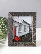 Фоторамка для фото 15×20 см «Гедеон», пластик, чёрный с под золотом, 26×21×2 см  (артикул 10974067)  большой выбор товаров оптом и в розницу по низким ценам с доставкой