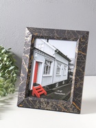 Фоторамка для фото 15×20 см «Гедеон», пластик, чёрный с под золотом, 26×21×2 см  (артикул 10974067)  большой выбор товаров оптом и в розницу по низким ценам с доставкой