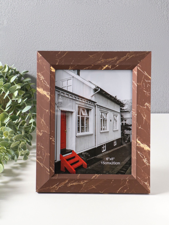 Фоторамка для фото 15×20 см «Гедеон», пластик, шоколад с под золотом, 26×21×2 см