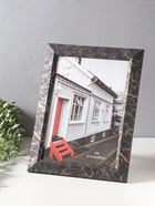 Фоторамка для фото А4 формат «Гедеон», пластик, чёрный с под золотом, 36×27×2 см  (артикул 10974072)  большой выбор товаров оптом и в розницу по низким ценам с доставкой