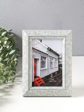 Фоторамка для фото 10×15 см «Марокканская мозаика», пластик, оттенки голубого, 19.8×15×2 см  (артикул 10974077)  большой выбор товаров оптом и в розницу по низким ценам с доставкой