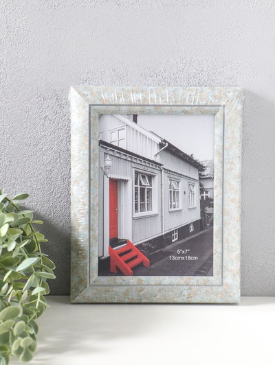 Фоторамка для фото 13×18 см «Марокканская мозаика», пластик, оттенки голубого, 23×18×2 см