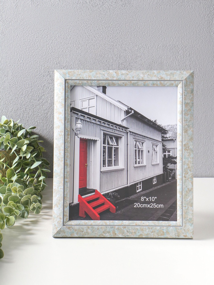 Фоторамка для фото 20×25 см «Марокканская мозаика», пластик, оттенки голубого, 29.8×25×2 см