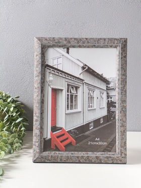 Фоторамка для фото формат А4 «Марокканская мозаика», пластик, оттенки коричневого, 35.7×27×2 см  (артикул 10974085)  большой выбор товаров оптом и в розницу по низким ценам с доставкой