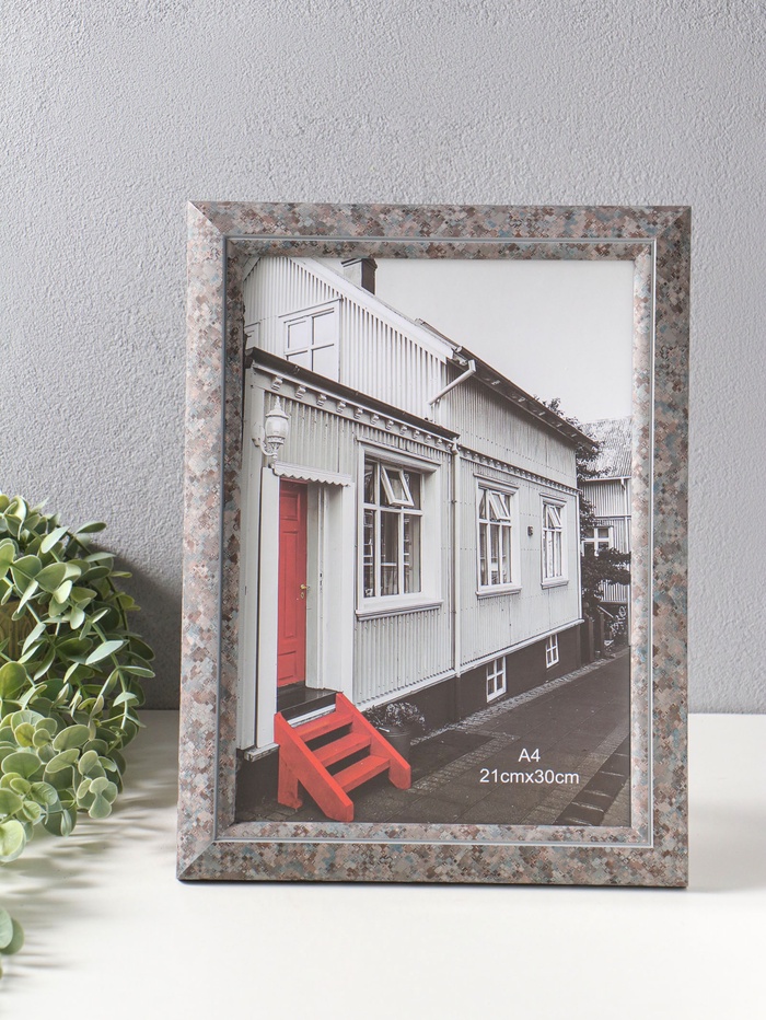 Фоторамка для фото формат А4 «Марокканская мозаика», пластик, оттенки коричневого, 35.7×27×2 см