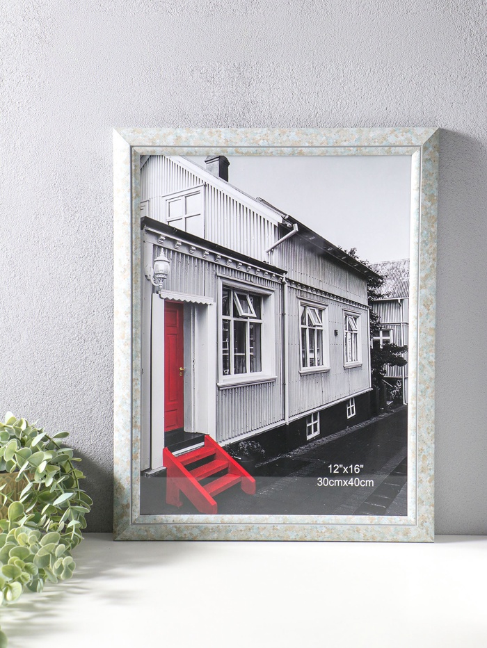 Фоторамка для фото 30×40 см «Марокканская мозаика», пластик, оттенки голубого, 46×36×2 см