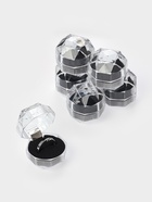 Набор футляров пластиковых 6 шт. под кольцо "Шарик", 4*4*4,5, вставка чёрная (645993) - фото 809554559