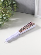 Веер пластик, текстиль "Бабочки, цветы и старые газеты" 22,5 см  (артикул 10967175)  большой выбор товаров оптом и в розницу по низким ценам с доставкой