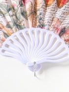 Веер пластик, текстиль "Бабочки, цветы и старые газеты" 22,5 см  (артикул 10967175)  большой выбор товаров оптом и в розницу по низким ценам с доставкой