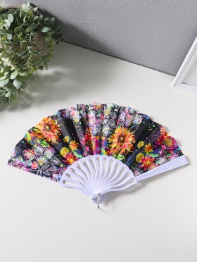 Веер пластик, текстиль 