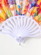 Веер складной «Каллы и мехенди», 22.5 см - Фото 4