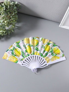 Веер пластик, текстиль 