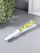 Веер пластик, текстиль "Цветение лимонов" 22,5 см  (артикул 10967181)  большой выбор товаров оптом и в розницу по низким ценам с доставкой