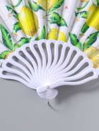 Веер пластик, текстиль "Цветение лимонов" 22,5 см  (артикул 10967181)  большой выбор товаров оптом и в розницу по низким ценам с доставкой