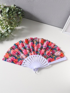 Веер пластик, текстиль 