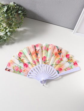 Веер пластик, текстиль 