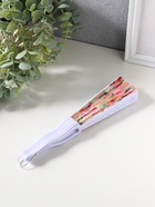 Веер складной «Розы и птицы», 22.5 см - Фото 2