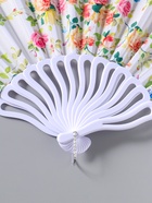 Веер пластик, текстиль "Кустовые розы" 22,5 см  (артикул 10967187)  большой выбор товаров оптом и в розницу по низким ценам с доставкой