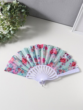 Веер пластик, текстиль 