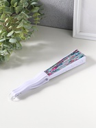 Веер складной «Розы и астры на нежно-зелёном», 22.5 см - Фото 2