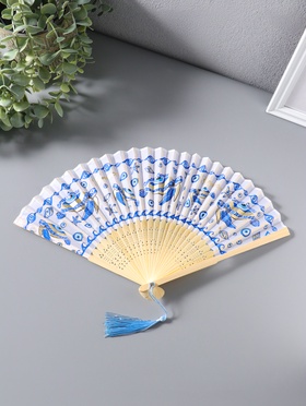 Веер дерево, текстиль с кисточкой 