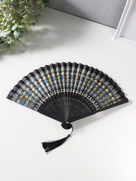 Веер дерево, текстиль с кисточкой 