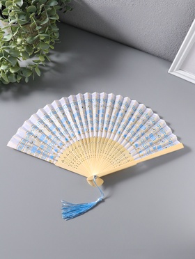 Веер дерево, текстиль с кисточкой 