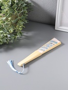 Веер дерево, текстиль с кисточкой "Греческий орнамент" белый с золотом 23 см  (артикул 10967207)  большой выбор товаров оптом и в розницу по низким ценам с доставкой