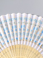 Веер дерево, текстиль с кисточкой "Греческий орнамент" белый с золотом 23 см  (артикул 10967207)  большой выбор товаров оптом и в розницу по низким ценам с доставкой