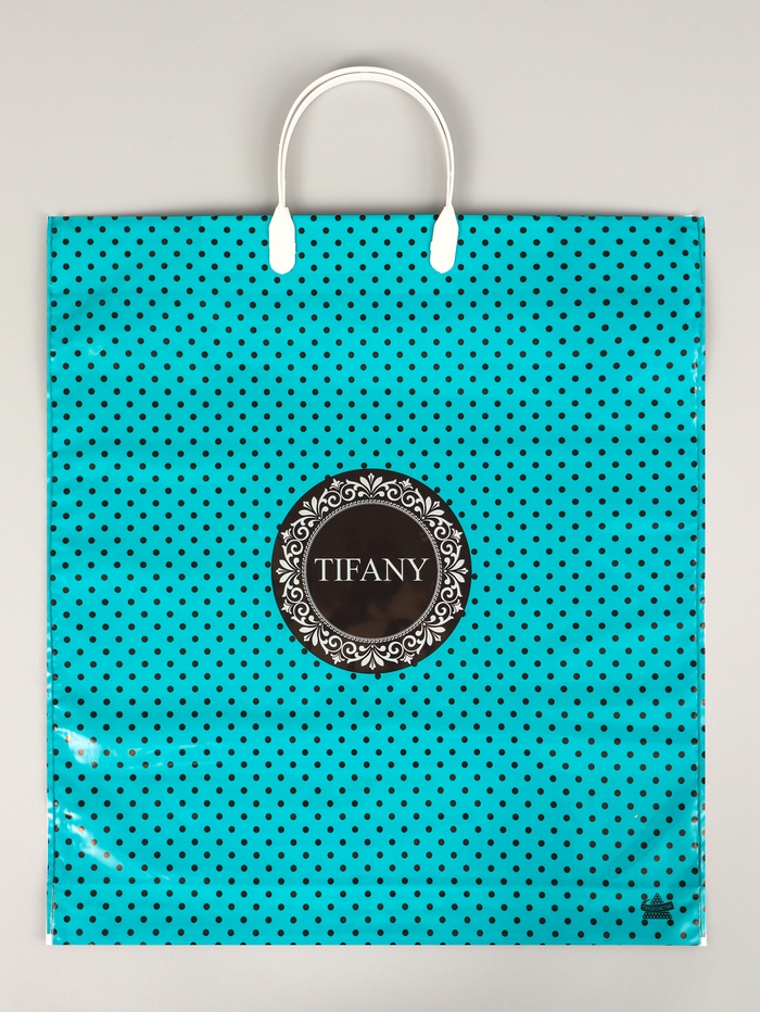 Пакет полиэтиленовый «Тифани», пластиковая ручка, 44×40 см, 100 мкм - Фото 1