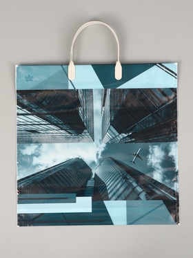 Пакет Полет- пластиковая ручка 34 х 35 см 100 мкм  (артикул 10987124)  большой выбор товаров оптом и в розницу по низким ценам с доставкой