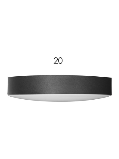 Светильник потолочный LED Relict 22 SPB-6-20, 20 Вт, 4000К, 21×5 см, без ПДУ, чёрный