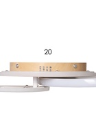 Светильник потолочный LED City CLL-1-60-RC, 60 Вт, 3000-6500К, 42×42×7 см, с ПДУ, белый - фото 809613957
