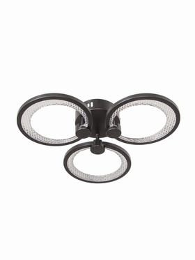 Светильник потолочный светодиодный Odry CLL-1-46-RC, LED, 46 Вт, 3000-6000К, 40.5×37.5×10 см, ПДУ, чёрный