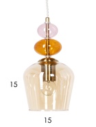 Светильник подвесной «Карина» 4114-201, 1хE27, 40 Вт, 14.5×14.5×178 см - Фото 6