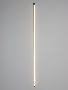 Светильник подвесной светодиодный «Санто» 6185-702, LED, 17 Вт, 3000К, чёрный, 5×5×90 см