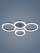 Светильник потолочный LED «Флора» 6191-201, 75 Вт, 3000-6000К, 67×45×14 см, с ПДУ, чёрный - Фото 3